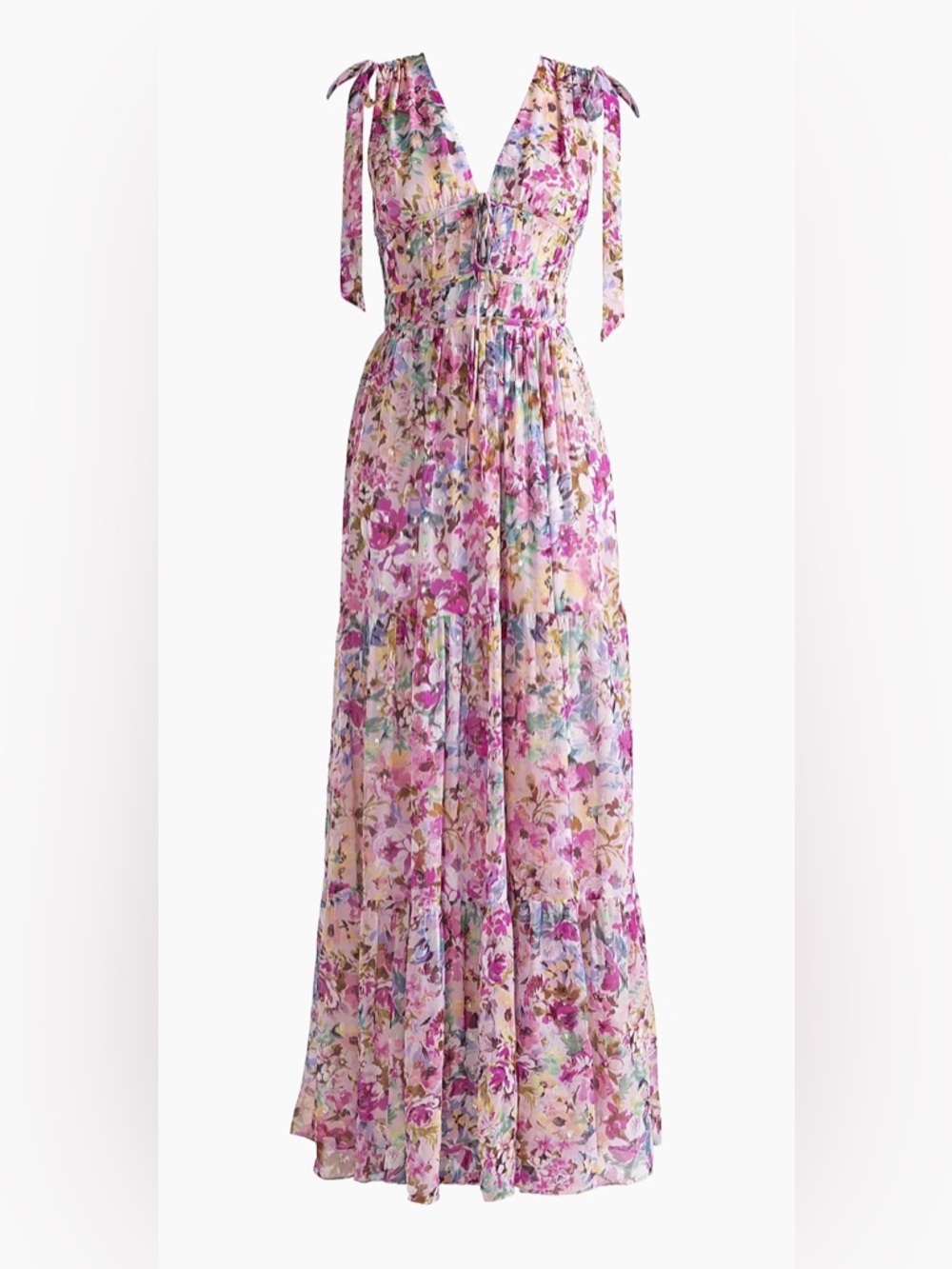 Shoshanna Zahra Neon Floral Gown